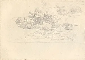 Skystudie. Skyer over havet by C.W. Eckersberg