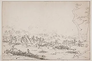 Slaget ved Ramillies 1709 by Jørgen V. Sonne