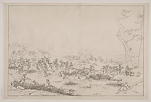 Slaget ved Ramillies 1709 by Jørgen V. Sonne