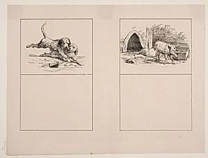 Slagsmålet; Lænkegrisen by Adolph Kittendorff