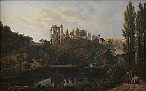 Slotsruinen i Tharandt by J.C. Dahl