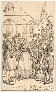 Slutningsscenen af Den pantsatte bondedreng by Wilhelm Marstrand