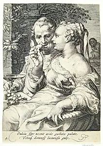 Smagssansen by Jan Saenredam
