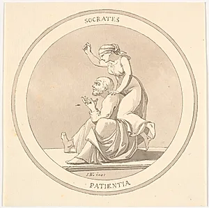 "SOCRATES / PATIENTIA" by Johannes Wiedewelt