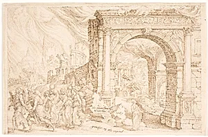 Sodoma's ødelæggelse by Maarten van Heemskerck
