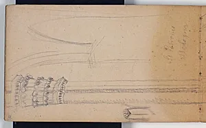Søjle og bue fra S. Petronio, Bologna by Niels Larsen Stevns