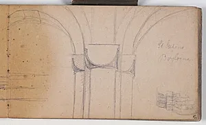 Søjle og bue fra S. Stefano, Bologna by Niels Larsen Stevns