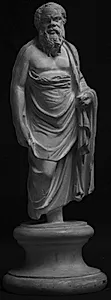 Sokrates (469-399 f.Kr.), græsk filosof, stående by Ubekendt