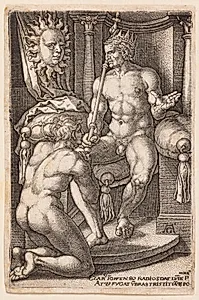 Sol og Faeton by Heinrich Aldegrever