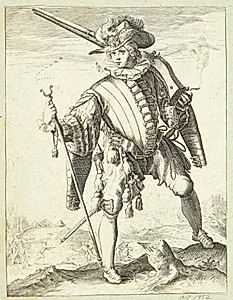 Soldat med hagebøsse (arkebuse) by Ubekendt
