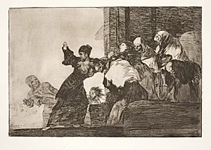 Sølle dårskab (To hoveder er bedre end et) by Francisco de Goya