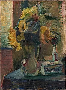 Solsikker i en vase