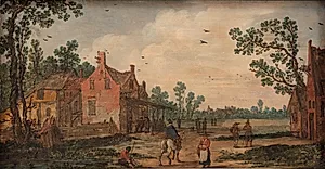 Sommer ved værtshuset "Liljen" by Jan Josefsz van Goyen