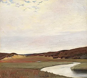 Sommerdag ved Karup Å by Johan Rohde