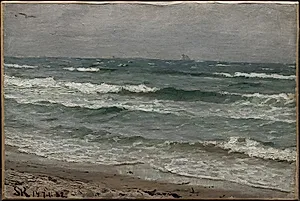 Søstudie. Skagen by P.S. Krøyer