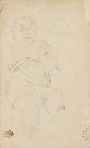 Sovende dreng by L.A. Ring