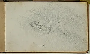 Sovende mand i grøft by Niels Larsen Stevns