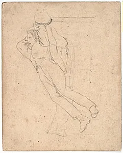 Sovende mand på en sofa by L.A. Ring