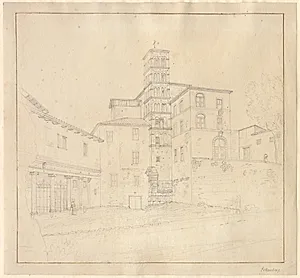 SS Giovanni e Paolo, Rom by C.W. Eckersberg