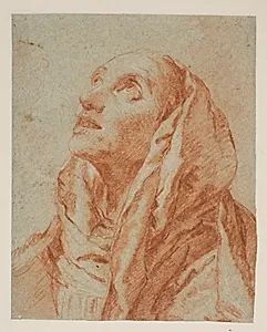 St. Annas ansigt by Giovanni Battista Tiepolo
