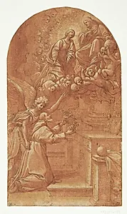 St Frans af Assisi i ekstase (Il perdono di Assisi) by Leonello Spada