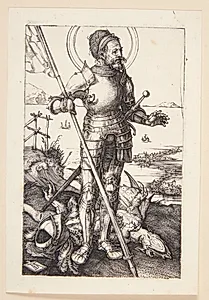 St. Georg, stående by Albrecht Dürer