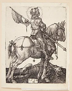 St. Georg til hest by Albrecht Dürer