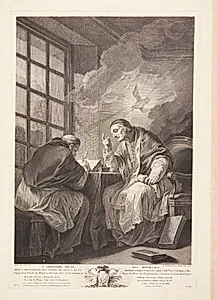 St. Gregor dikterer sine Homelier by Angélique Martinet