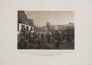 St. Hans fest i Tisvilde i forening med valfart til St. Helenes grav og kilde by Adolph Kittendorff