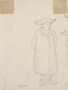 Stående abbed by Wilhelm Marstrand