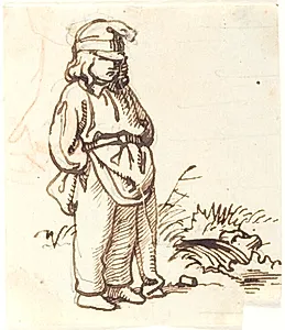 Stående dreng by Lorenz Frølich