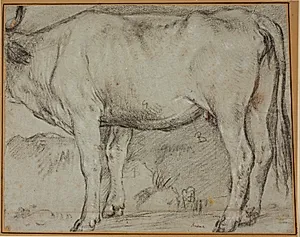 Stående ko (hovedet mangler) by Carlo Caliari