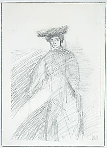 Stående kvinde, Gertrud Klamke by Albert Gottschalk