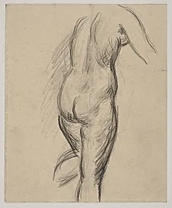 Stående kvindelig model by Vilhelm Lundstrøm