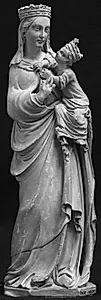 Stående Madonna med barnet by Ubekendt
