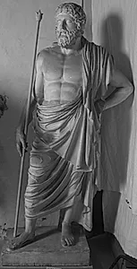 Stående mand med scepter i h. hånd og v. i siden, Dresden Zeus by Ubekendt