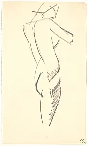 Stående model by Isakson, Karl
