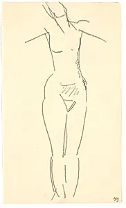 Stående model by Isakson, Karl