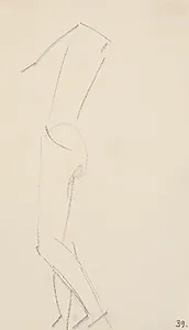 Stående model by Isakson, Karl