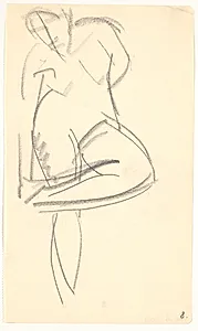 Stående model by Isakson, Karl