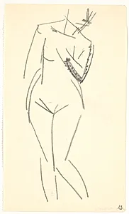 Stående model by Isakson, Karl