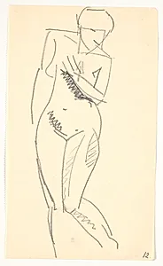 Stående model by Isakson, Karl