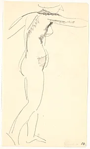 Stående model by Isakson, Karl