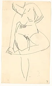 Stående model by Isakson, Karl