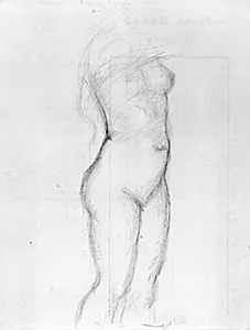 Stående model, torso vendt mod højre by Aristide Maillol