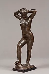 Stående nøgen pige by Aristide Maillol