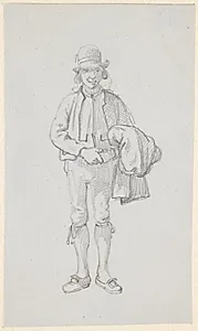 Stående svensk bondekarl by Wilhelm Marstrand