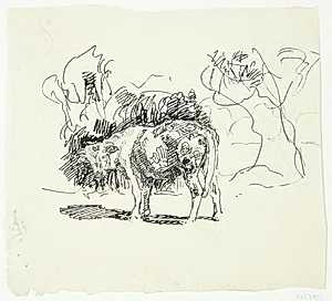 Stående tyr by Peter Hansen