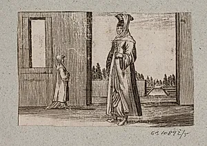 Stående tyrkisk kvinde by Ubekendt