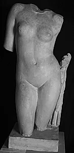Stående Venus, der har støttet h. hånd på pille(?) by Ubekendt